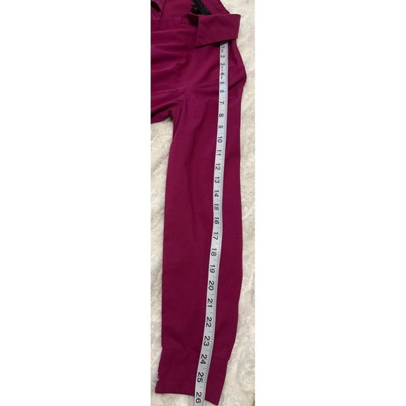 Worthington Brand V-Neck Blouse Burgundy Color Cotton Poly Blend Women's Size 4 - Picture 11 of 15